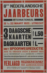 701711 Affiche van de 8e Nederlandse Jaarbeurs te Utrecht.